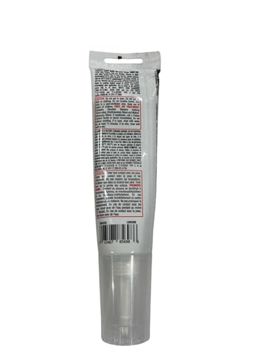 Clear Silicone Sealant – KK0322 | 2.7 oz Tube | Waterproof & Flexible | High Temp Rated to 450°F (232°C) | For Metal, Glass, Wood & Plastic