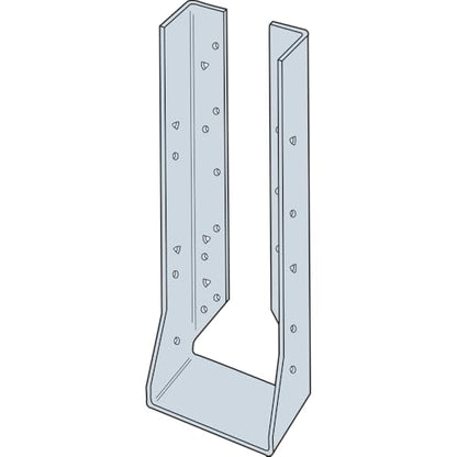 Simpson Strong-Tie HUC412 HUC Galvanized Face-Mount Concealed-Flange Joist Hanger for 4x12 (Pack of 25)