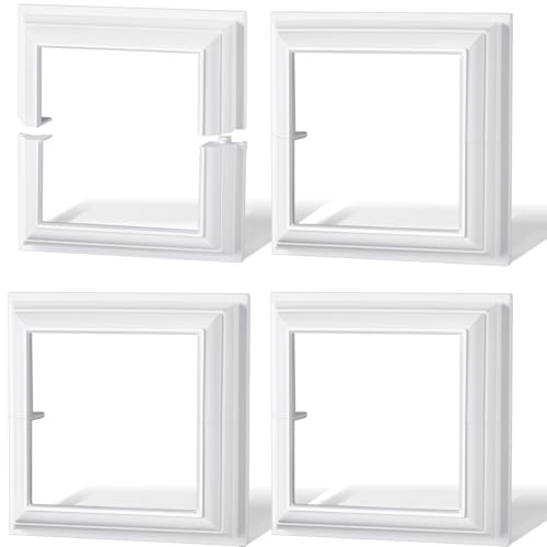 Taiyin 4 Packs Vinyl Post Skirt White PVC Fence Post Skirt,5" X 5" - size: 5" X 5"