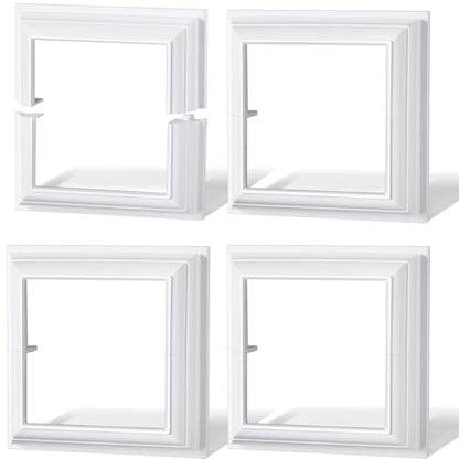 Taiyin 4 Packs Vinyl Post Skirt White PVC Fence Post Skirt,5" X 5" - size: 5" X 5"