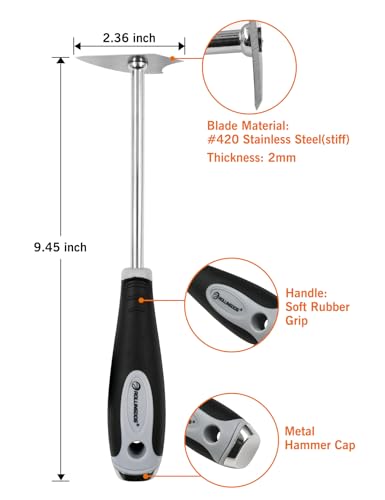 ROLLINGDOG Combination Stainless Steel Shave Hook Scraper - size: Combination Shave Hook
