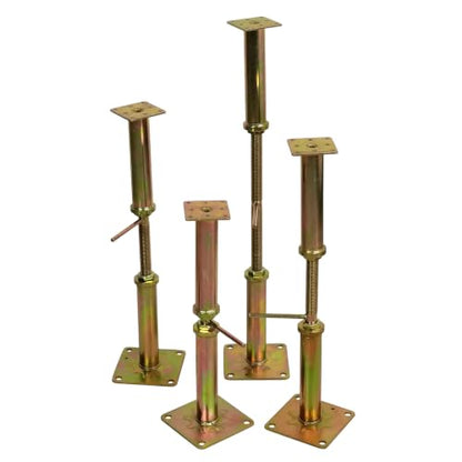 4 Pack Adjustable House Jack Floor Joist Support 16.5"-26.7" for Leveling - size: 16.5-26.7 inch