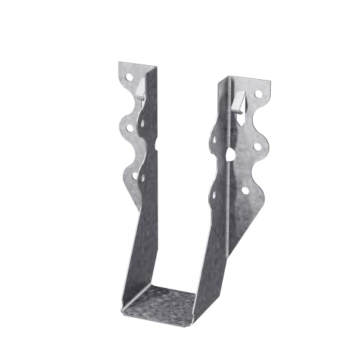 Simpson Strong-Tie LU26 Light Face-Mount Joist Hanger - Wood Construction Connectors, 20 Gauge Galvanized Steel Brackets, Hurricane Rafter Ties, 2x6, 100 Per Pack - size: 100 Pack