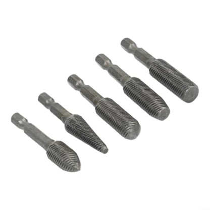 5-Piece Electric Rotary File Set For Drill Bits, High-Carbon Steel Grinding Burr Heads For Milling And Filing For Metal Use