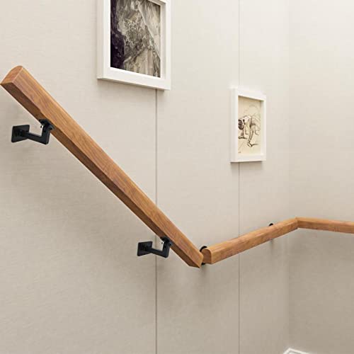 RealPlus Swivel Handrail Brackets Heavy Duty Adjustable Square Hand Rail Brackets for Staircase Stair, Pack of 8 - size: Pack of 8
