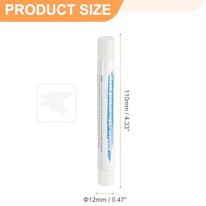 HARFINGTON 5pcs Wood Filler Sticks Wooden Wax Touch Up Furniture Repair Crayons for Scratch Hole Wood, Pure White - color: Pure White