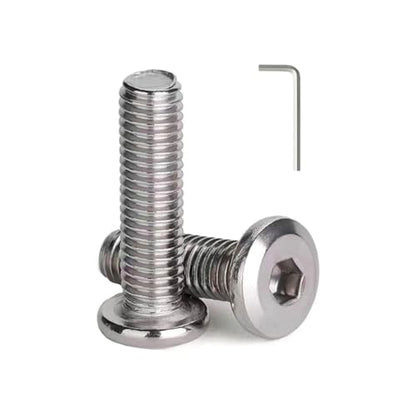 M6 x 20mm (20 Pack) Metric Flat Head Hex Socket Cap Screws Bolts, 304 Stainless Steel 18-8, Hex Drive, Bright Finish, Fully Machine Thread - size: M6 x 20