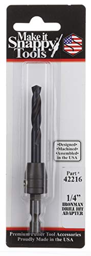 Make it Snappy Tools 1/4 Inch Ironman Quick Change Drill Bit Adapter for Metalworking, Fabrication and Installation - size: 1/4 in