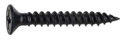 Hard-To-Find Fastener Phillips Flat Twinfast Wood Screws, Black Phosphate, Durable & Secure Indoor Wood Screws for Cabinets, Home Improvement, DIY, Construction, Interior Renovations, #6 x 1" - size: #6 x 1" Pack of 100