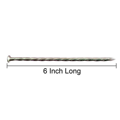70 Pack 6"Artificial Turf Nails Garden Stakes Galvanized Landscaping Spikes - color: 70 Pack 6inch