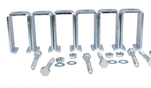 Channel Trolley Track Hanger Bracket for P1834-EG，Heavy Duty Track Joiner Support 6 Packs
