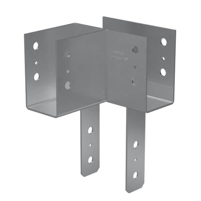 Simpson Strong-Tie ECCLL464 - ECCLL L-Shape End Column Cap for 4X Beams & 6X Post - Skewed Left Framing Bracket for Structural Support in Home Improvement Projects