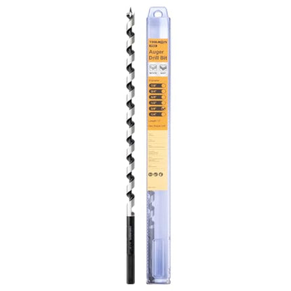 3/8 Inch x 12 Inch Auger Drill Bit, Hex Shank - size: 3/8" x 12"