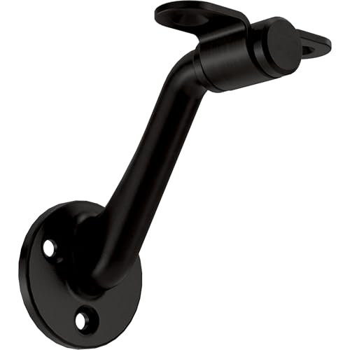 Franklin Brass Bar 3 in. (76 mm) Handrail Bracket in Matte Black (4-Pack), B47249D-FB-C - color: Matte Black