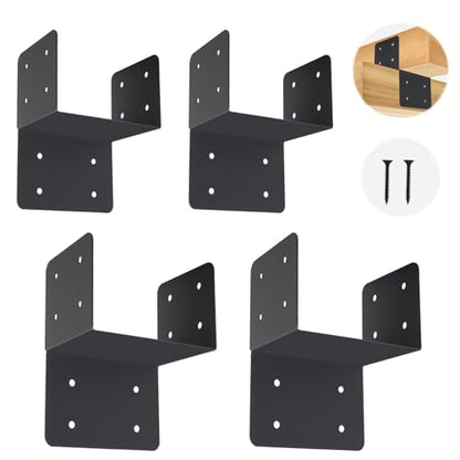 4 Pcs 6"x 6" Joist Anchor Connector Fit 6"x 6"Post - size: 6"x 6" - 4 Pieces, style: Joist Anchor Connector