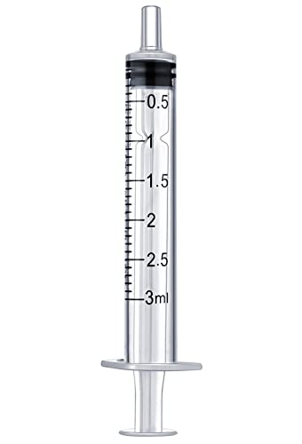 SHAOTONG 3ml/cc Syringe without Needle - 100PACK/Individually wrapped - size: 3ml