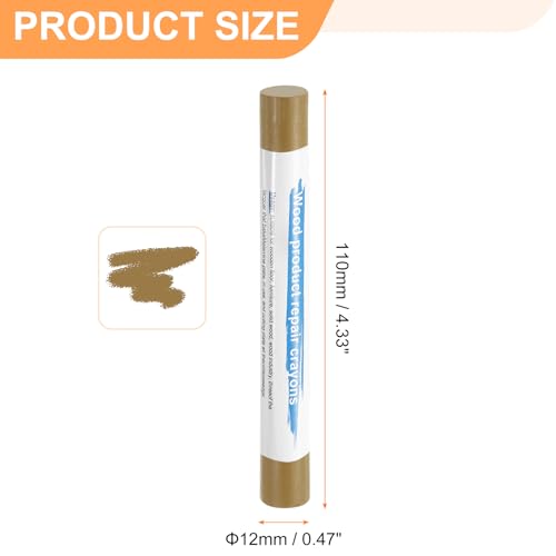 HARFINGTON 5pcs Wood Filler Sticks Wooden Wax Touch Up Furniture Repair Crayons for Scratch Hole Wood, Light Natural - color: Light Natural