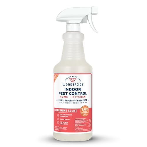 Wondercide - Indoor Pest Control Spray for Home & Kitchen Peppermint 32 oz - size: 32 Fl Oz (Pack of 1)