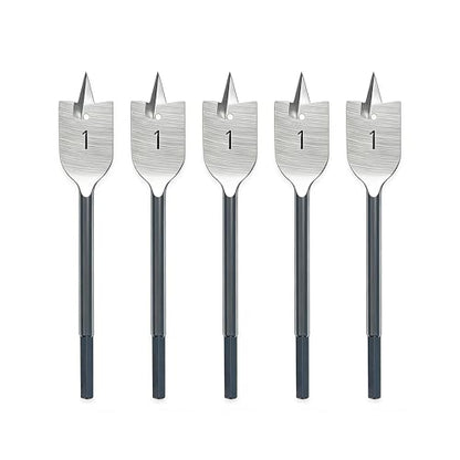 1in Spade Drill Bit,5pcs Paddle Flat Bit for Wood - size: 1in (5pcs)