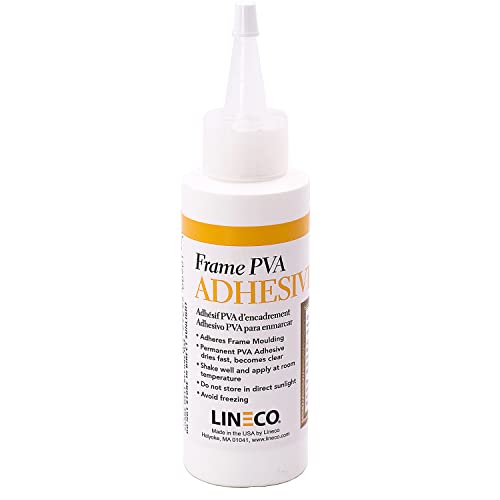 Lineco Frame PVA Adhesive, Acid Free, Dried Clear and Flexible, 4 oz - size: 4 oz