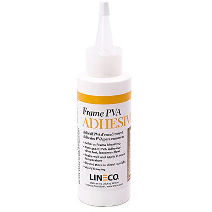 Lineco Frame PVA Adhesive, Acid Free, Dried Clear and Flexible, 4 oz - size: 4 oz