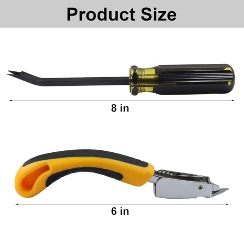 2 Pack Staple Remover, Heavy Duty, Black Handle - color: Black