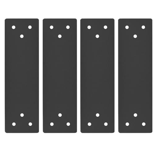 4 Pcs 10'' x 3'' Straight Mending Plates for 4x4 Wood Post, 11 Gauge