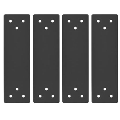 4 Pcs 10'' x 3'' Straight Mending Plates for 4x4 Wood Post, 11 Gauge