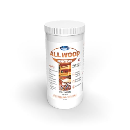 Seal-Once All Wood Brightener Powder, Rejuvenates and Restores Wood, 1 lb