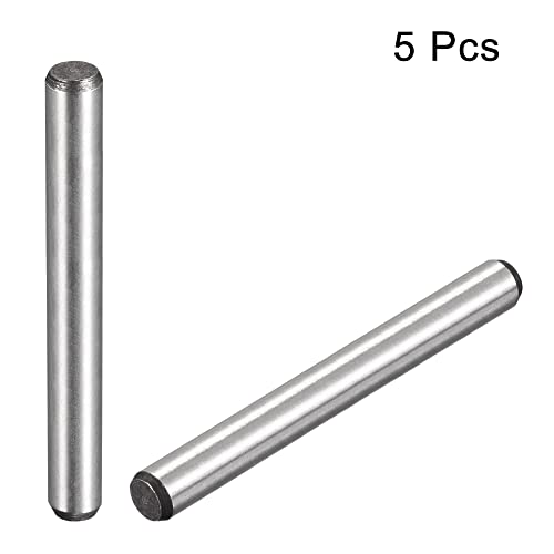 uxcell 1/4-Inch x 2-Inch Dowel Pins, Heat Treated Alloy Steel for Extra Hardness, Bright Finish and Accurate Alignment 5pcs - size: 1/4-Inch x 2-Inch
