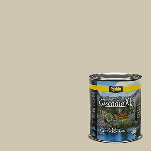 Rodda Paint CASCADIA XL Exterior Satin Paint & Primer in One, Quart, Cantera - color: Cantera, size: 32 Fl Oz (Pack of 1)