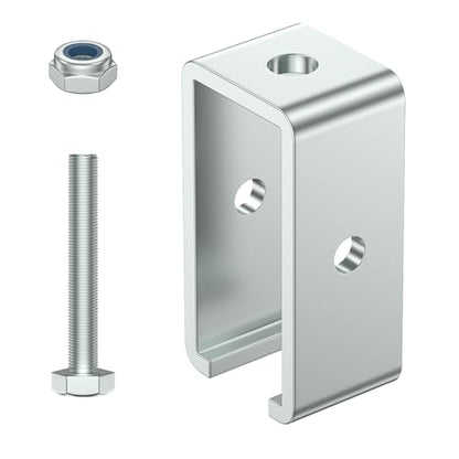 SKTREX Channel Trolley Track Hanger Bracket for UNISTRUT Strut Channel, 1-5/8 Intermediate Support Hange Bracket for All 1-5/8" Channel Trolley Track (16) - style: 16 pack