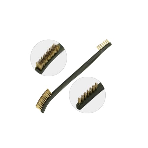 5-Piece Brass Wire Brush Set, Small Brass Wire Brushes, Mini Wire Brushes for Cleaning, Rust Removal