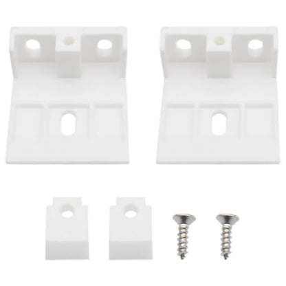 2PCS Venetian Blinds Headrail Support Brackets White Mounting Brackets for Beam Folding Blinds