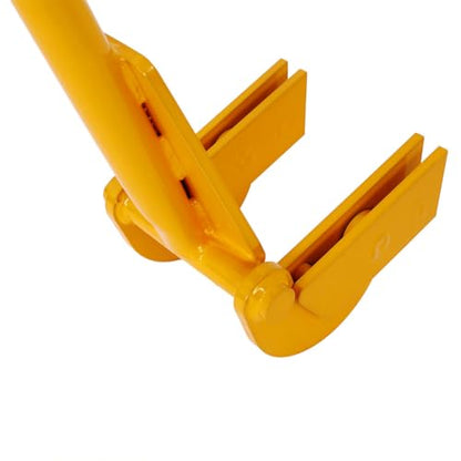 Pallet Buster Tool, Heavy Duty Carbon Steel Deck Board Removal Tool with 43in Long Handle Standing Hardwood Board Demolition Without Lower Back Pain & Knee Pain