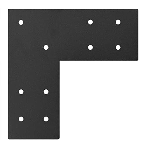 heneng 4 Pcs Flat Mending Plates for 4x4 Post,11 Gauge - size: 3mm/11 Gauge Thick