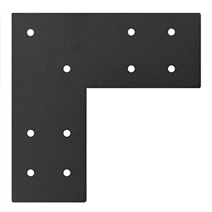 heneng 4 Pcs Flat Mending Plates for 4x4 Post,11 Gauge - size: 3mm/11 Gauge Thick