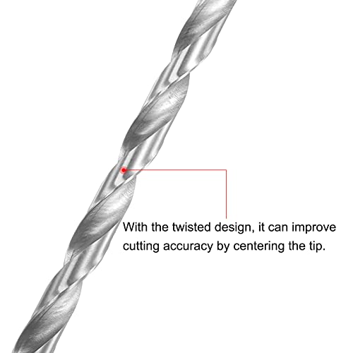uxcell HSS Extra Long Twist Drill Bits,7.5mm Drill Dia 300mm Length 2Pcs - size: 7.5x300mm