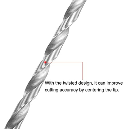 uxcell HSS Extra Long Twist Drill Bits,7.5mm Drill Dia 300mm Length 2Pcs - size: 7.5x300mm