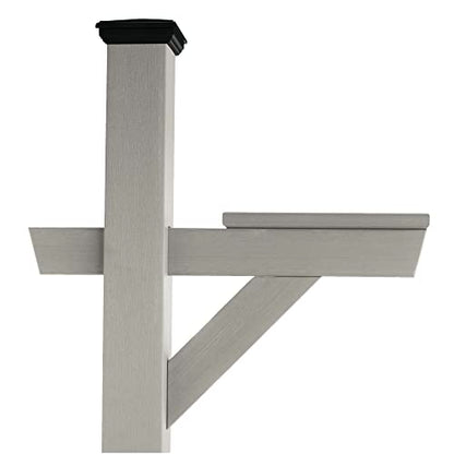 Highwood Hazelton Mailbox Post, Harbor Gray - color: Harbor Gray