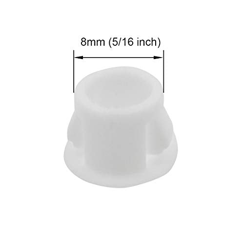 Zorfeter White Hole Plugs, 8mm (5/16 inch), 30 Pcs - color: White, size: 8mm (5/16 inch)