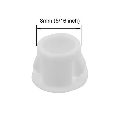 Zorfeter White Hole Plugs, 8mm (5/16 inch), 30 Pcs - color: White, size: 8mm (5/16 inch)
