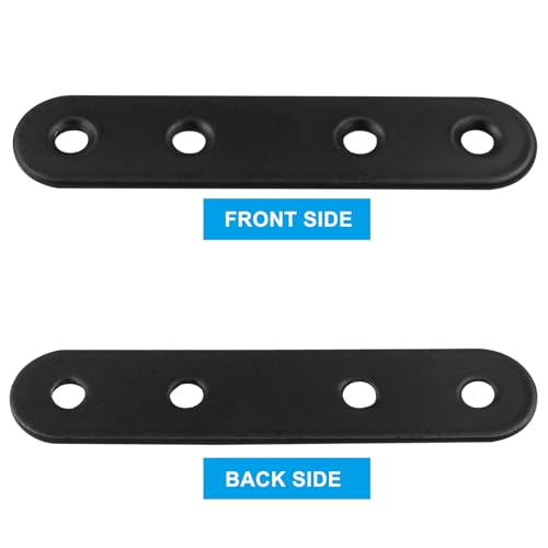 Hordion 16Pcs 3" Straight Bracket Stainless Steel Brace, Flat Mending Plate - size: 3 Inch, style: 16 Pcs