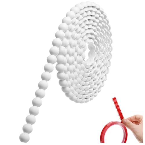 Leinuosen Flexible Bead Molding Trim Peel and Stick White 20ft /15 mm - color: White, size: 20ft /15 mm