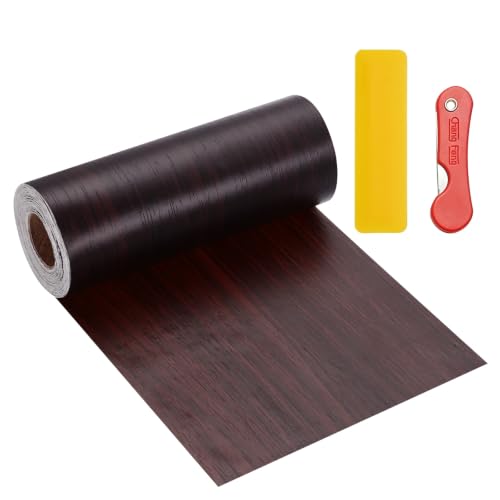 uxcell Wood Grain Repair Tape,4.7" x33ft Grain Repair Patch,Black Walnut - color: Black Walnut, size: 4.7 Inch x 33 ft