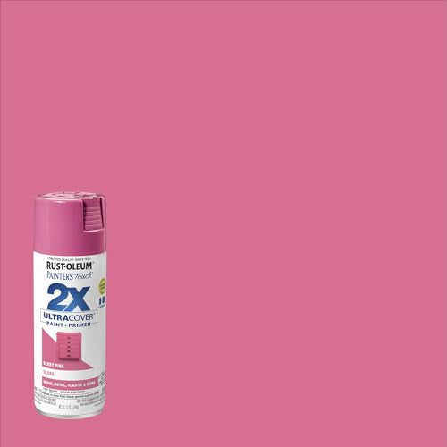 Rust-Oleum Painter's Touch 2X Ultra Cover Spray Paint, Gloss Berry Pink - color: Gloss Berry Pink, size: 12 Ounce (Pack of 2)