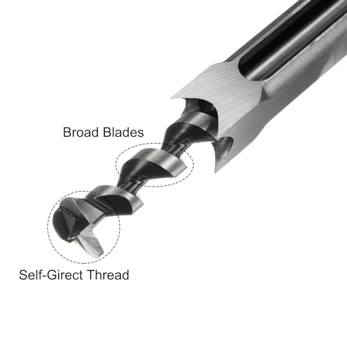 uxcell Square Hole Drill Bit, 7/8" High-Carbon Steel Hollow Chisel Mortise Power Tool for Woodworking - size: 7/8"