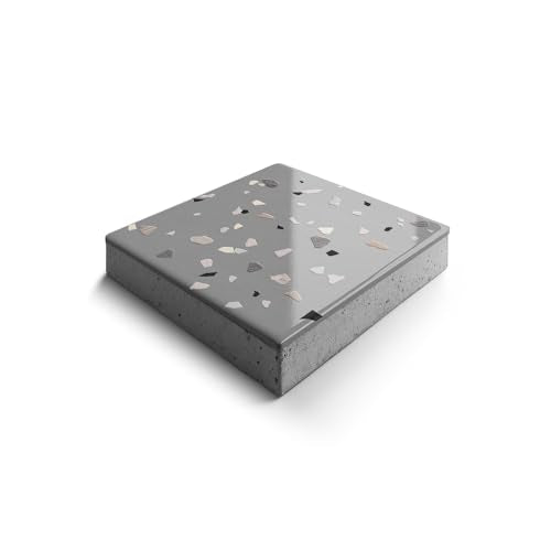 Epoxy Floor Kit for Concrete, Medium Gray with Keystone Flake, 300-400 ft² - size: 300-400 ft², style: Medium Gray with Keystone