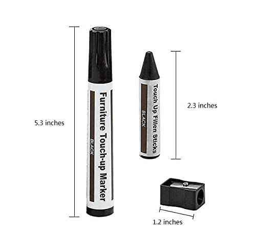 DAIXISM Furniture Repair Kit Wood Markers Wax Sticks, for Stains, Scratches, Wood Floors, Tables, Desks, Carpenters, Bedposts, Touch Ups, and Cover Ups (21)
