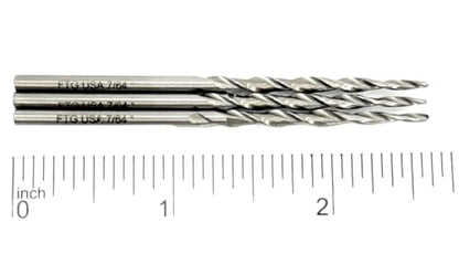 FTG USA 3 Pk #4 (7/64") HSS M2 Tapered Replacement Bits for TCT Countersink - size: #4 (7/64"), style: Parabolic Flute 3-Pack